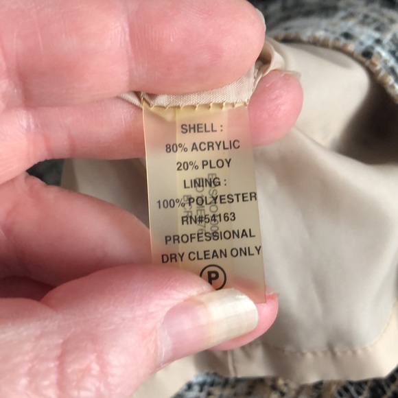 ⭕️ PRICE FIRM Ellen Tracy Size 16 Tweed Style Short Sleeve Dress - Picture 4 of 5